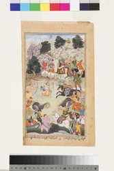 Lava and Kishu Engage Lakshmana in Battle